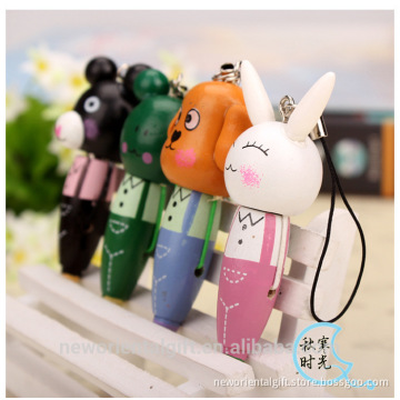2014 writing well and promotional wooden Keychain pen